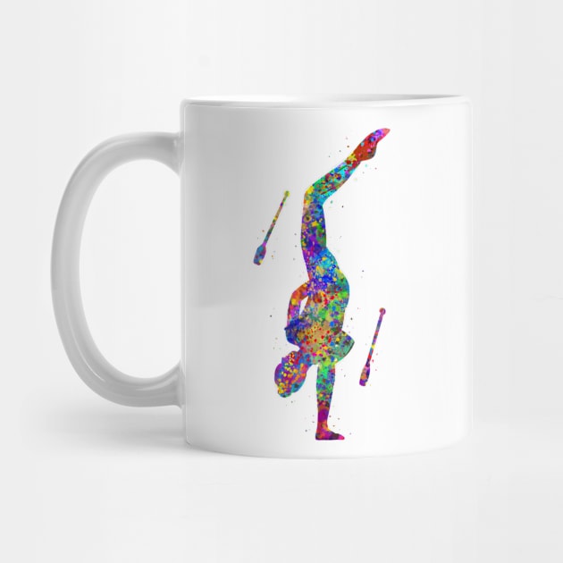 Rhythmic gymnastics juggling by Yahya Art